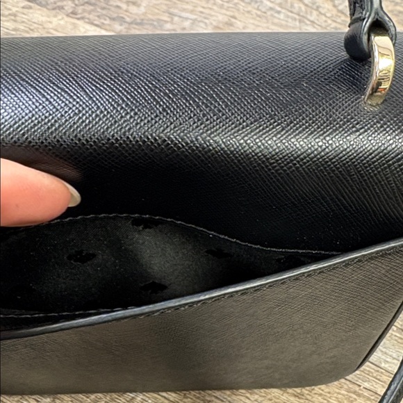 Kate Spade New York Black Saffiano Leather Top Handle Crossbody - Picture 11 of 15